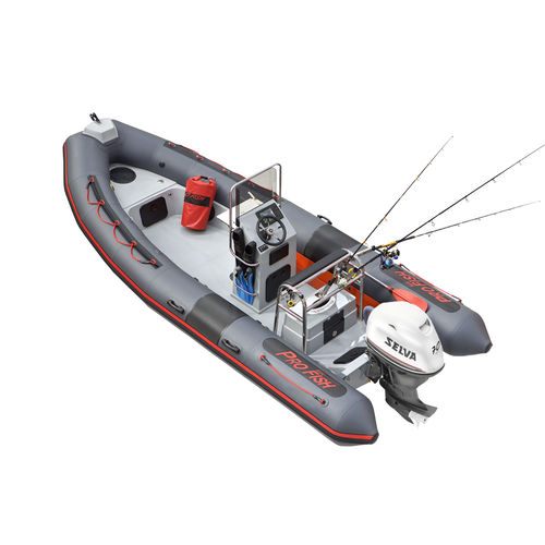 Barco profesional embarcación de apoyo al buceo - 560 PRO - Selva Marine - Ribs - barco de pesca profesional / fueraborda / con casco rígido
