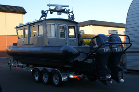 Barco profesional embarcación piloto - TITAN T290 - Titan - fueraborda / embarcación neumática semirrígida