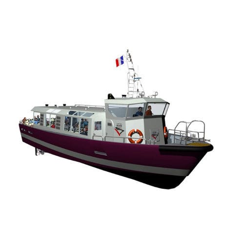 Barco profesional barco de pasajeros - SEATRAVELLER 1800 - Chantiers Allais - hidrojet intraborda / de aluminio
