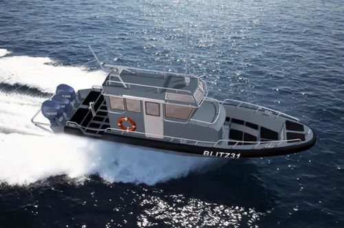 Barco profesional barco de vigilancia - INTERCEPT 31 - Chantiers Allais - fueraborda / de aluminio