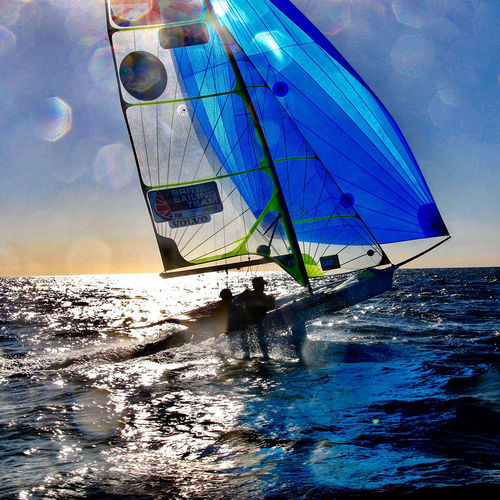 Barco de vela ligera doble - 49ER - Ovington - skiff / de regata / con dos trapecios