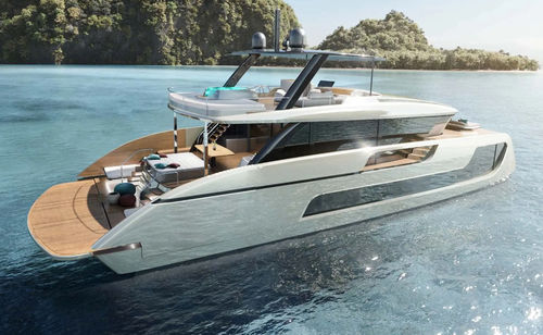 Yate a motor de alta eficacia - Ultima 77 - Sunreef Yachts - con fly / híbrido / con 3 camarotes