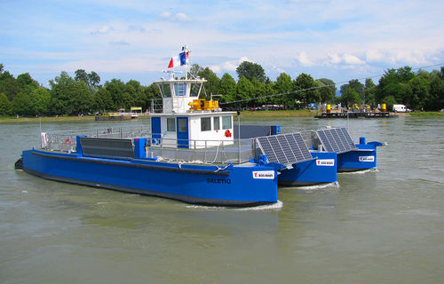 Barco profesional transbordador - SALETIO - Chantier Naval Delavergne - trimarán / intraborda / de aluminio