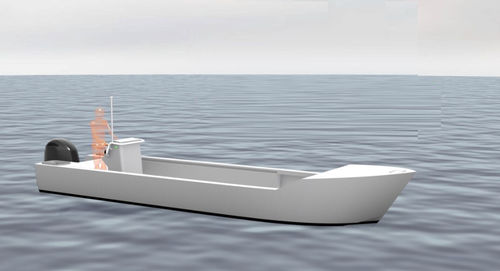 Barco profesional barco de trabajo - YOLE 7.5 - Chantier Naval Delavergne - fueraborda