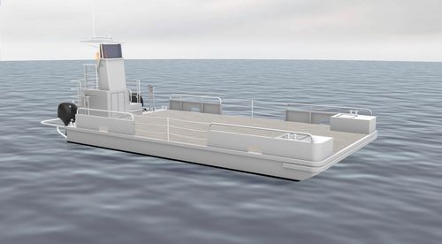 Barco profesional embarcación de apoyo al buceo - PLATE 10.0 - Chantier Naval Delavergne - embarcación de servicio portuario / multicasco / fueraborda