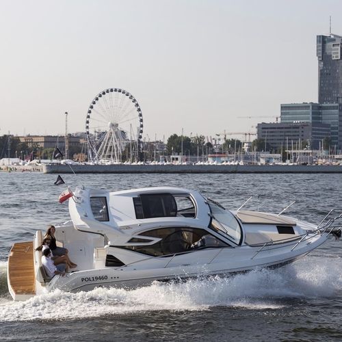 Barco cabinado intraborda - 310 HTC - Galeon - con motor diésel / bimotor / con hard-top