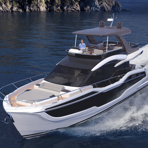 Yate a motor de crucero - 560 FLY - Galeon - con fly / con 3 camarotes