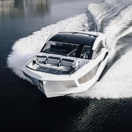 Barco cabinado intraborda - 435 GTI - Galeon - bimotor / con hard-top / 14 personas máx.