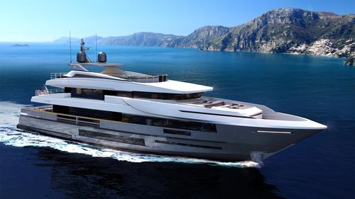 Superyate de crucero - VETTA 40 - Admiral yachts - con caseta de timón / con 7 camarotes / de aluminio