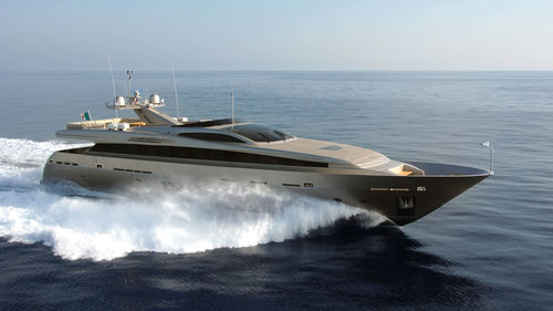 Superyate de crucero - M/Y AQUA - Admiral yachts - con fly / casco de planeo / de aluminio