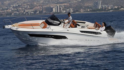 Barco open fueraborda - SL742 - Karnic - con consola central / 8 personas máx. / con camarote