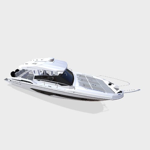 Barco cabinado fueraborda - CS10-HT - Karnic - bimotor / open / 14 personas máx.