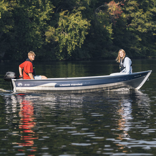 Bote fueraborda - LINDER FISHING 410 - Linder - eléctrico / open / de pesca deportiva