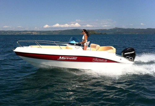 Barco open fueraborda - Fisherman 19 - Cantiere Nautico Marinello - con consola central / de pesca deportiva / de fibra de vidrio