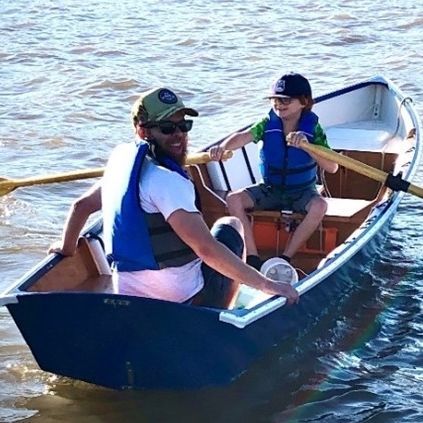 Barca de remo de pesca - Linach 15  - Devlin - de contrachapado
