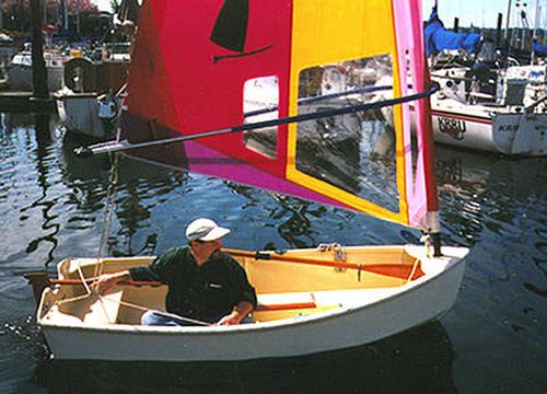 Barco de vela ligera individual - Guppy 9 - Devlin - skiff / de recreo / cat boat