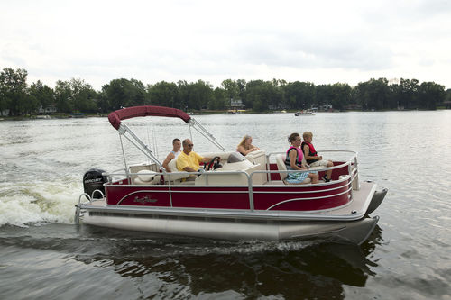 Barco pontón fueraborda - 8520 4-PT - Sunchaser Corp - de pesca deportiva / 10 personas máx.