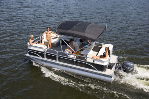 Barco pontón fueraborda - 818 - Sunchaser Corp - 8 personas máx.