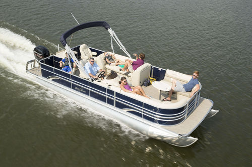 Barco pontón fueraborda - 8523 Fish - Sunchaser Corp - de pesca deportiva / 12 personas máx.