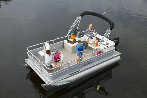 Barco pontón fueraborda - Oasis 816 Fish - Sunchaser Corp - de pesca deportiva / 6 personas máx.