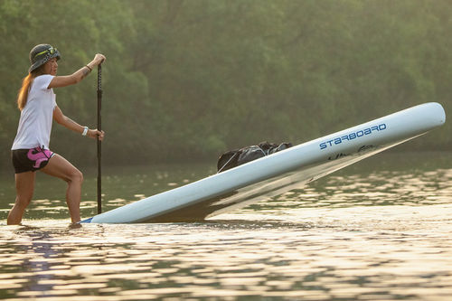 Tabla de SUP de travesía - 21ccv - Starboard - para adulto / blanca / 1 persona
