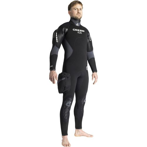Traje semiseco de buceo - Ice  - Cressi-Sub - con capucha / de una pieza / de manga larga