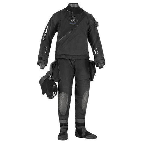 Traje seco de buceo - EVERTECH  - Scubapro - de manga larga / de dos piezas / 4 mm