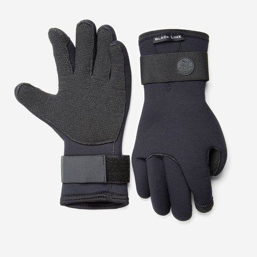 Guante para buceo profesional - BLACK LINE 5 - Poseidon - integral / de neopreno