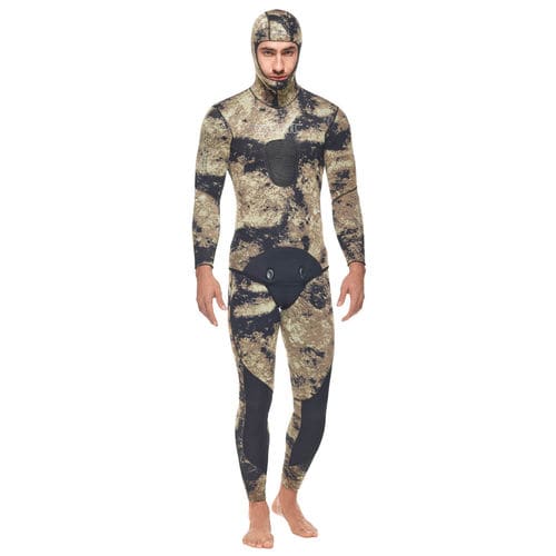 Traje húmedo para pesca submarina - MURENA - Seac sub - de manga larga / con capucha / de dos piezas