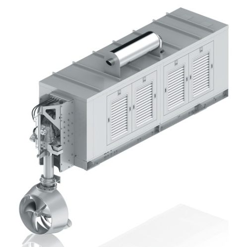 Propulsor acimutal - ZF Italy - montado en puente / para gabarra / Z-drive