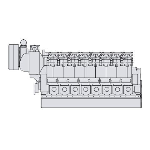 Motor intraborda - S.E.M.T. Pielstick PC2.6B (DE) - MAN Energy Solutions - Marine - de propulsión / diésel / eléctrico