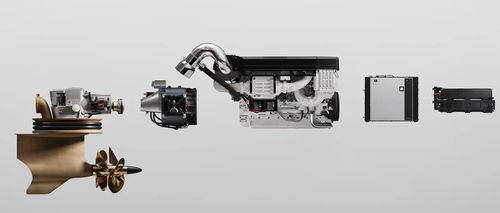 Sistema de propulsión marino - D13 series - Volvo Penta - para yate / híbrido