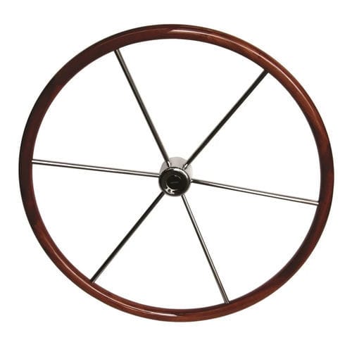 Volante para barco de motor de caoba - KW series - VETUS - tradicional / 6 radios