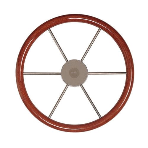 Volante para barco de motor de caoba - KW series - VETUS - 6 radios