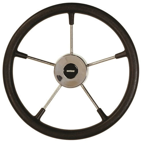 Volante para barco de motor de acero inoxidable - KS36Z - VETUS - barnizado con poliuretano / racing / 5 radios