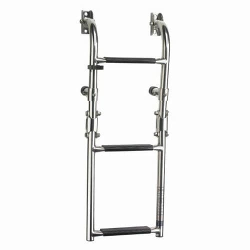 Escalera para barco - SLF3A - VETUS - plegable / de baño / de acero inoxidable