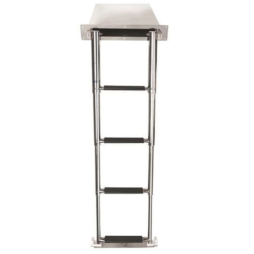 Escalera para barco - SLT4CA - VETUS - telescópica / de baño / de acero inoxidable