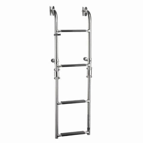 Escalera para barco - SLF4A - VETUS - plegable / de baño / de acero inoxidable