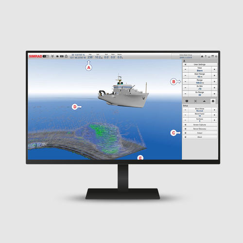Software hidrográfico - TD50 - Simrad - para estudio / de visualización / para buque