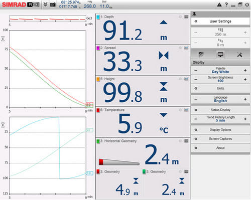 Sistema de control para buque pesquero - PI50 - Simrad - de arrastre