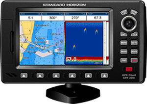 Instrumento multifuncional combinado marino plotter - CPF300i  - Standard horizon - sonda de pesca / radar / AIS