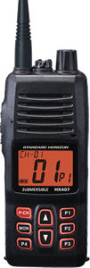 Radio marina - HX407 - Standard horizon - portátil / UHF / sumergible