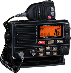 Radio para barco - GX3000S - Standard horizon - fija / VHF / sumergible