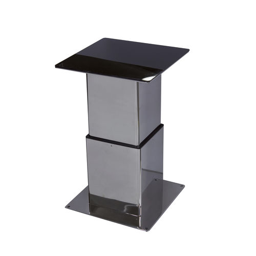 Pie de mesa ajustable - T 276 -T 278 Automatic - Besenzoni SpA - telescópico / eléctrico / de acero inoxidable