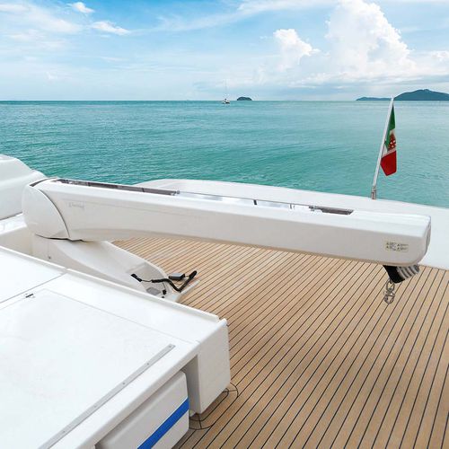 Pescante para yate - G 423 - Besenzoni SpA - hidráulico / pivotante / telescópico