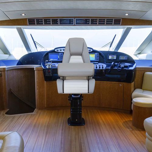 Asiento piloto - P 007 ECLYPSE - Besenzoni SpA - semisentado / para barco / respaldo alto