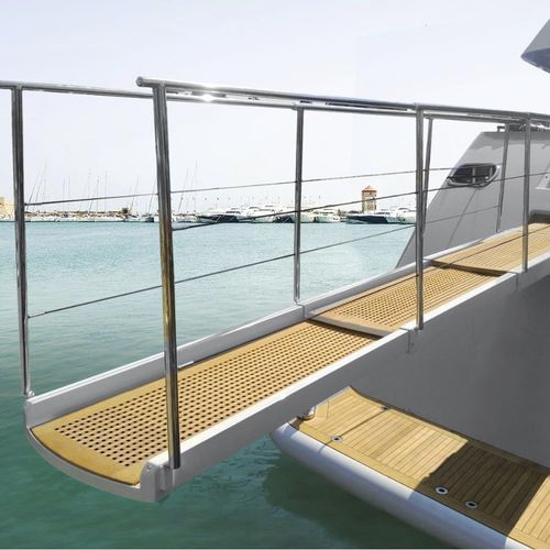 Pasarela para barco - PI 883  - Besenzoni SpA - para yate / telescópica / abatible