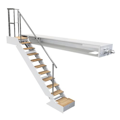 Escalera para yate - SI 515 - Besenzoni SpA - abatible / lateral / de acceso a bordo