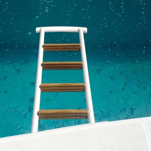 Escalera para barco - SM 410 - Besenzoni SpA - abatible / de baño / para plataforma