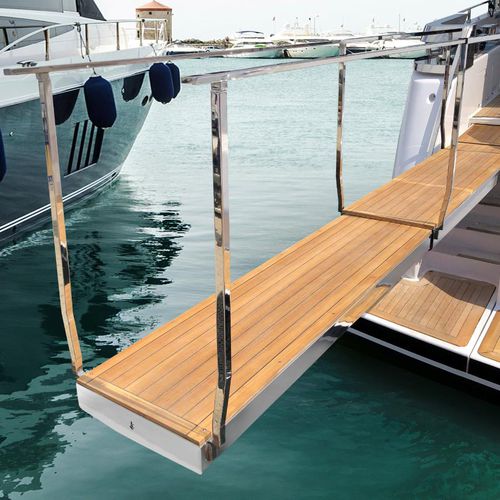 Pasarela para barco - PI 694 EVO - Besenzoni SpA - para yate / telescópica / abatible